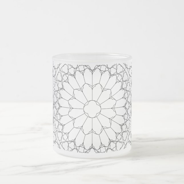 Caneca De Café Vidro Jateado Vidro rosa (Centro)