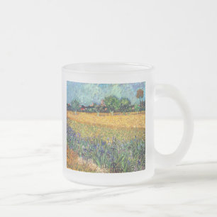 Caneca De Café Vidro Jateado Vincent Van Gogh - Vista de Arles com Íris