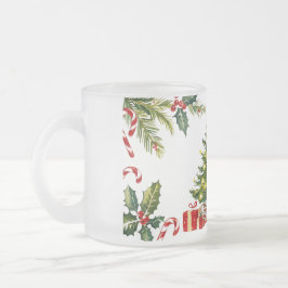 Caneca De Café Vidro Jateado Vintage cômoda tradicional Natal