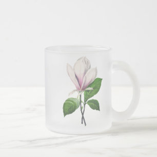 Caneca De Café Vidro Jateado Vintage Magnolia Song Roupa e Gifts