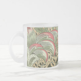 Caneca De Café Vidro Jateado Vintage William Morris Corncockle Flowers