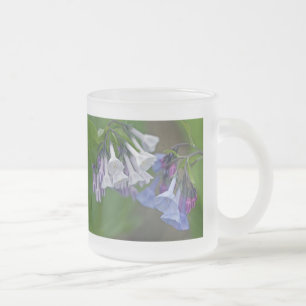 Caneca De Café Vidro Jateado Virginia Bluebells Wildflorls