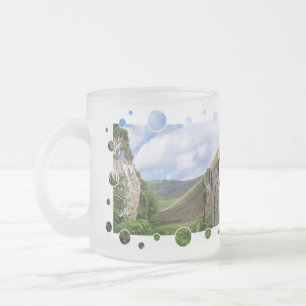 CANECA DE CAFÉ VIDRO JATEADO VISÕES DAS PAREDES