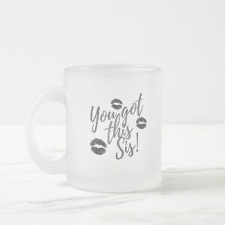Caneca De Café Vidro Jateado Você Consegue, Irmã!