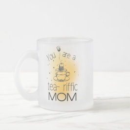 Caneca De Café Vidro Jateado Você é a mãe engraçada