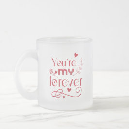 Caneca De Café Vidro Jateado Você é meu presente de dia de os namorados eterno