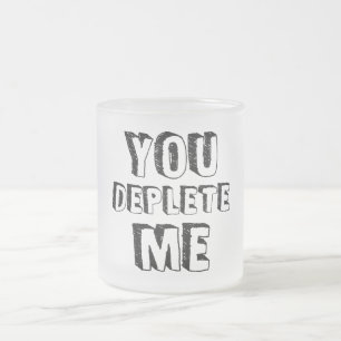 Caneca De Café Vidro Jateado Você Me Implora