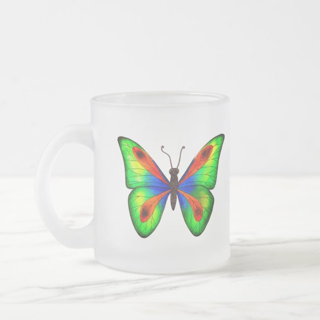 Caneca De Café Vidro Jateado Voo cromático (Esquerda)