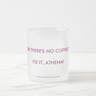 Caneca De Café Vidro Jateado Whadaya significa que não há nenhum café em