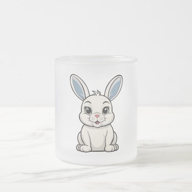 Caneca De Café Vidro Jateado White Rabbit (Centro)
