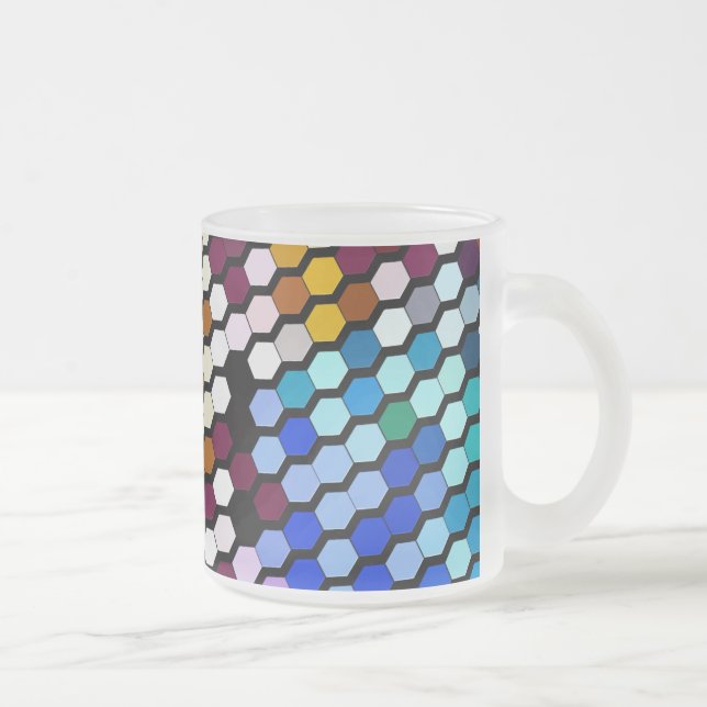 CANECA DE CAFÉ VIDRO JATEADO WILDFLOWERS (Direita)