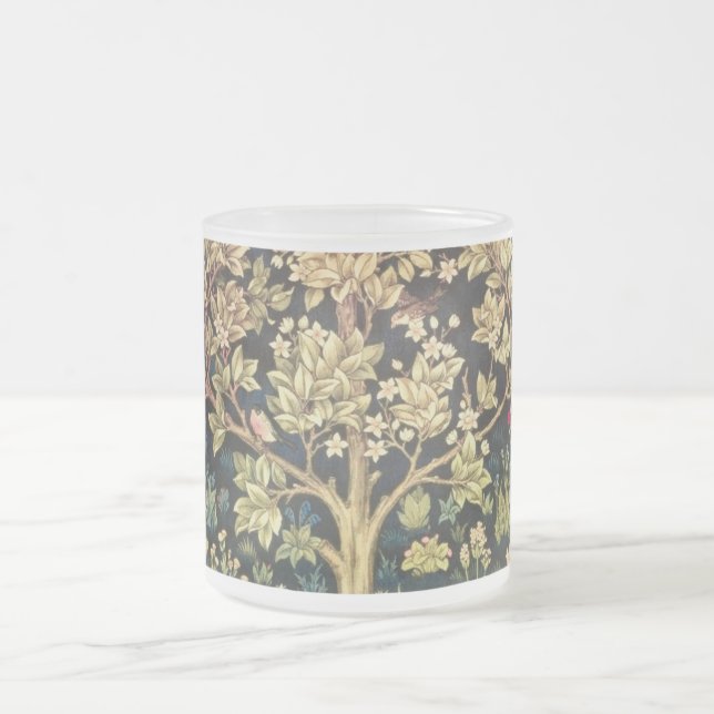 Caneca De Café Vidro Jateado William Morris Tree Of Life (Centro)