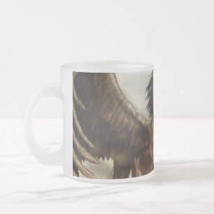 Caneca De Café Vidro Jateado Winged Pegasus