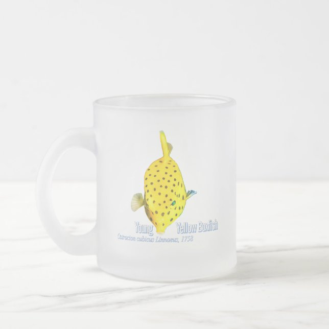 Caneca De Café Vidro Jateado Young Yellow Box Fiah (Esquerda)