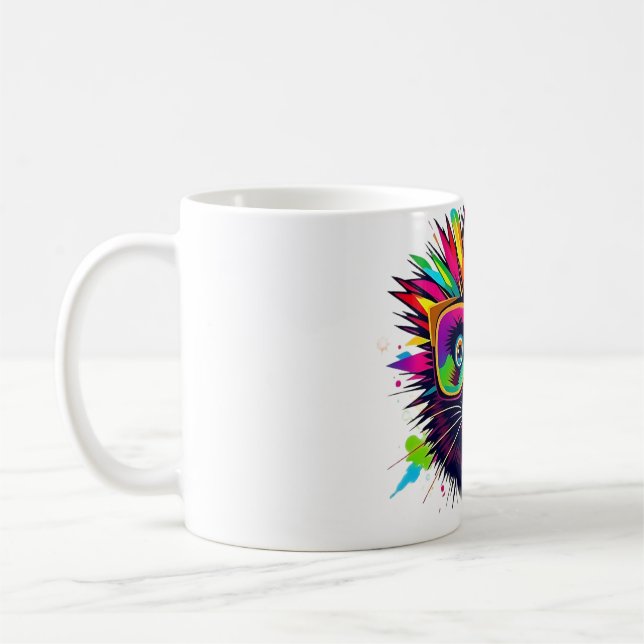 Caneca De Café Vidros Retro Porcupine Tee (Esquerda)