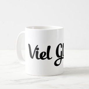 Caneca De Café Viel Glück   Língua alemã com boa sorte