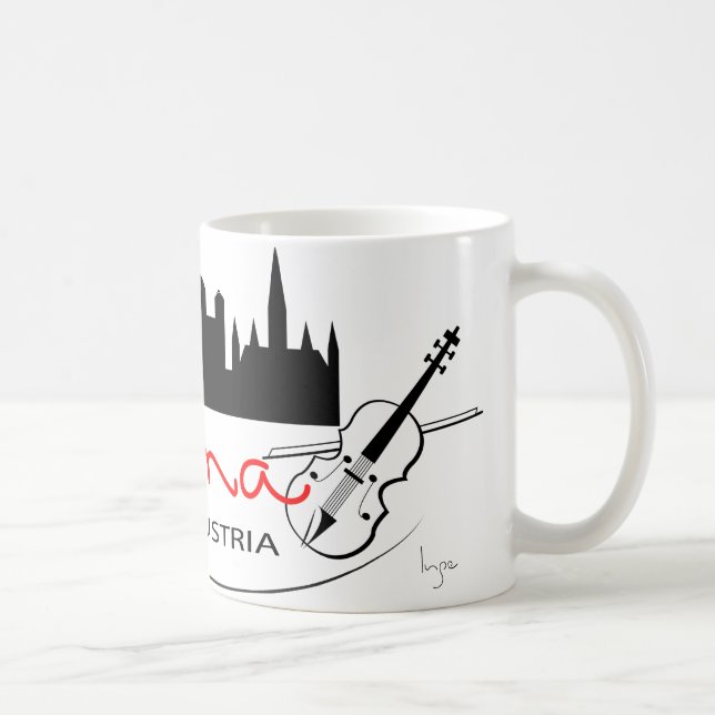 Caneca De Café Viena bonita, Áustria (Direita)