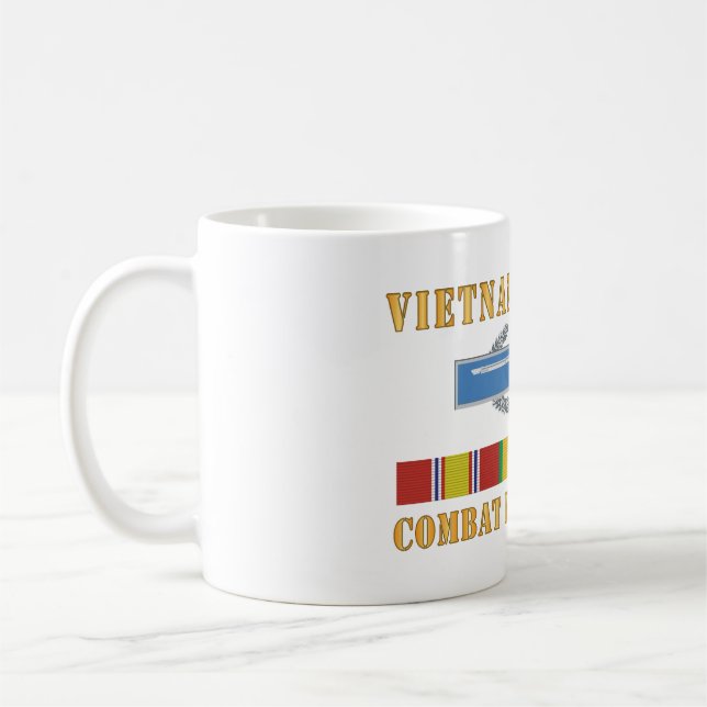 Caneca De Café Vietnã - Cbt Infantryman w CIB VN SVC (Esquerda)