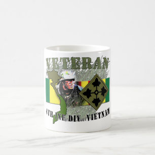 Caneca De Café Vietnam-4th Inf Div (nenhum CIB)
