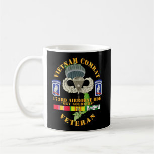 Caneca De Café Vietnam Combat Infantry Veteran w 173rd Airborne
