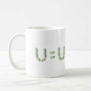 Caneca De Café VIH - U=U (Não Detectável = Não Transmissível)