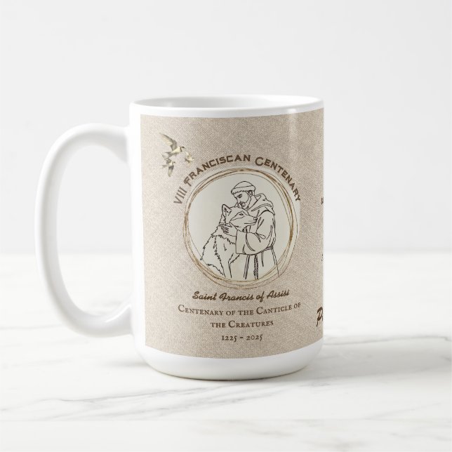 Caneca De Café VIII Centenário Franciscano das Criaturas (Esquerda)