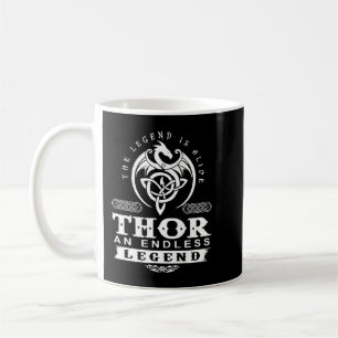 Caneca De Café Viking A Lenda Está Viva Thor Uma Lenda Sem Fim