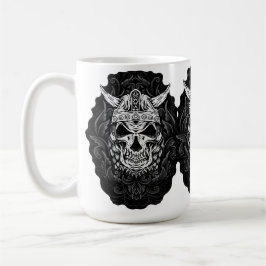 Caneca De Café Viking com Arte Crônica Gravada