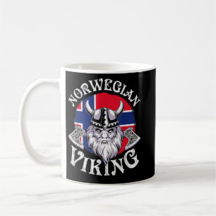 Caneca De Café Viking Divertido Bandeira Noruega Vikings
