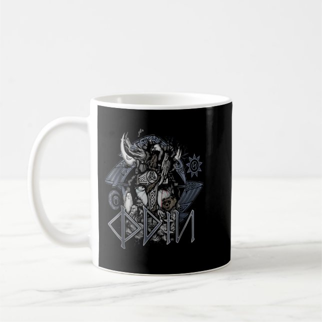 Caneca De Café Viking Odin (Esquerda)