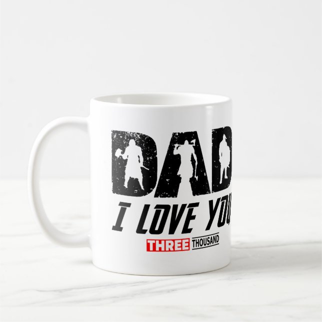 Caneca De Café Viking Pai I Love You 3000 (Esquerda)
