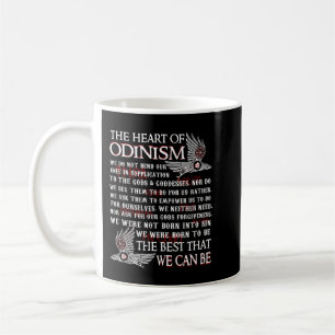 Caneca De Café Viking The Heart Of Odinism Raven