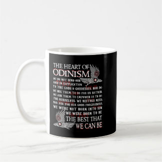 Caneca De Café Viking The Heart Of Odinism Raven