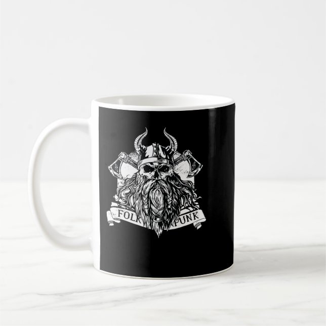 Caneca De Café Viking Warrior Skull (Esquerda)