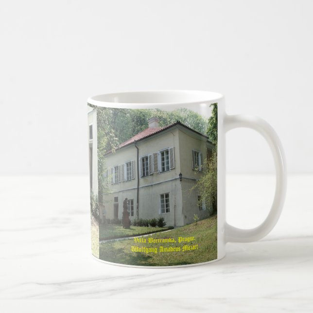 Caneca De Café Villa Bertramka-Mozart-Praga (Direita)