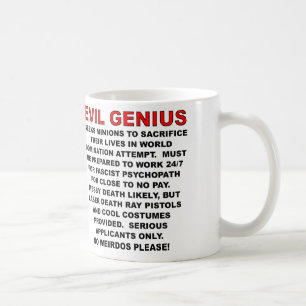 Caneca De Café Villain Quer Ad Engraçado Mug