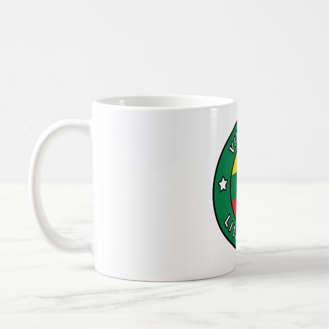 Caneca De Café Vilnius Lituânia (Esquerda)