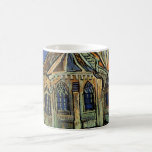 Caneca De Café Vincent van Gogh - A Igreja em Auvers<br><div class="desc">A Igreja de Auvers (1890) de Vincent van Gogh é uma pintura religiosa de Apos impressionismo fino e arquitetônica. Uma mulher caminhando em direção à capela da vila com belas janelas de vidro manchado. Uma cena de arquitetura diária. Sobre o artista: Vincent Willem van Gogh (1853-1890) era um pintor Post...</div>