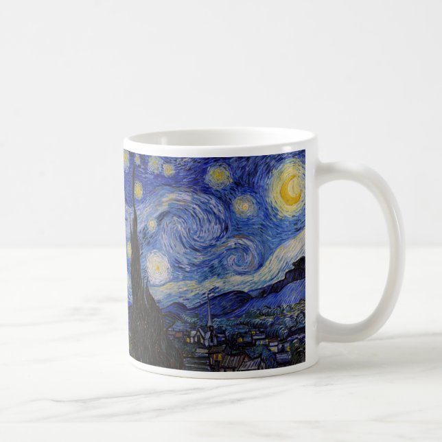 Caneca De Café Vincent Van Gogh - A Noite Estrelada (Direita)