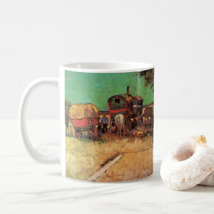 Caneca De Café Vincent van Gogh - Acampamento de Ciganos Caravana