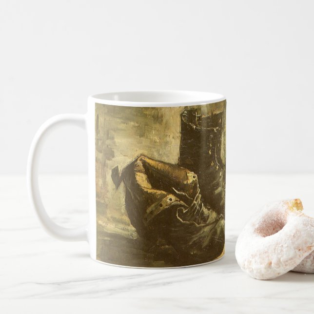 Caneca De Café Vincent van Gogh - Ainda vive três pares de Calçad (Com Donut)