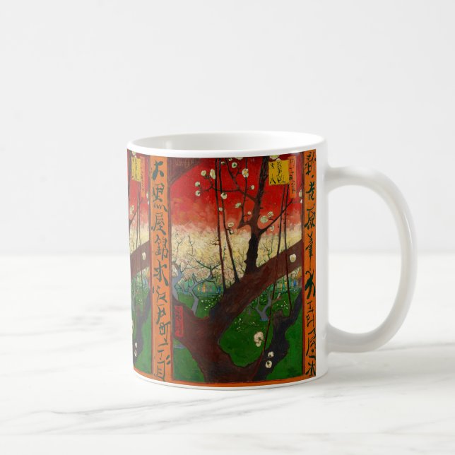 Caneca De Café Vincent van Gogh - Árvore de ameixa de flores (Direita)