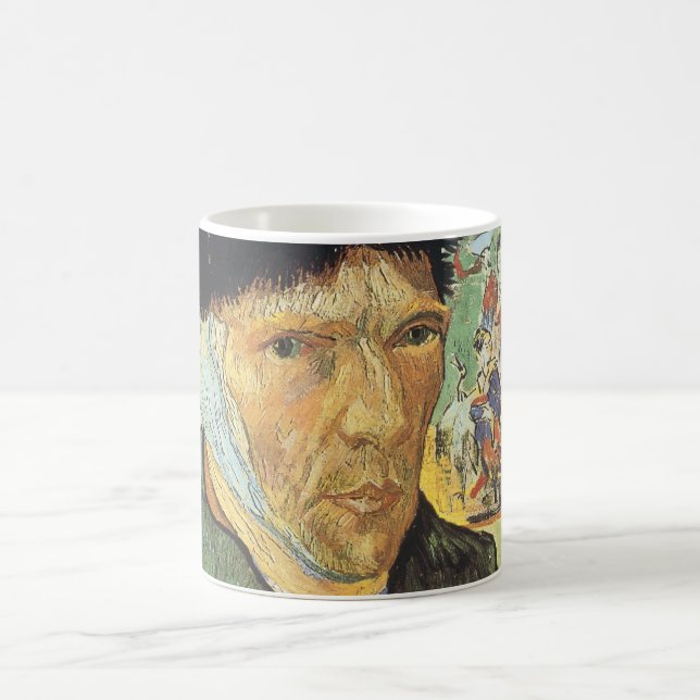 Caneca De Café Vincent van Gogh - Autorretrato com Orelha Bandada (Centro)