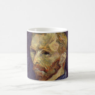 Caneca De Café Vincent Van Gogh autorretrato olhos escuros