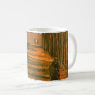 Caneca De Café Vincent van Gogh - Avenida de Choupos no Outono