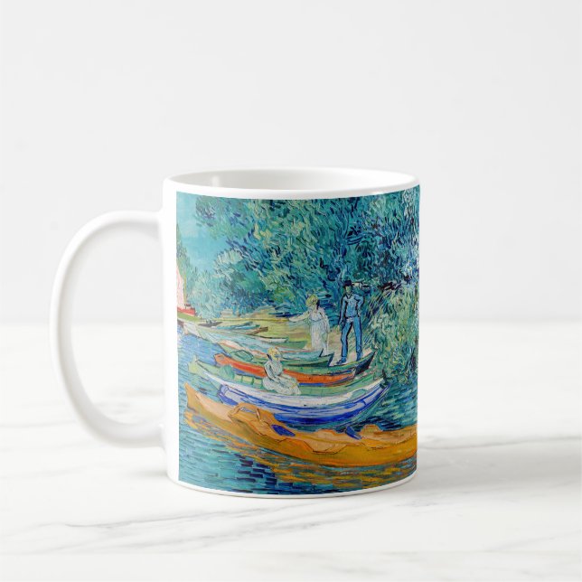Caneca De Café Vincent van Gogh - Banco do Oise em Auvers (Esquerda)