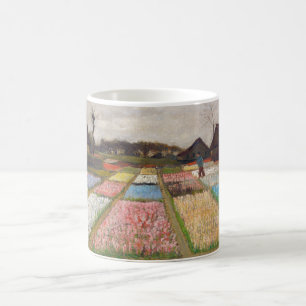 Caneca De Café Vincent van Gogh - Canteiros de Flores na Holanda