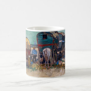 Caneca De Café Vincent van Gogh - Caravanas, Acampamento Cigano p