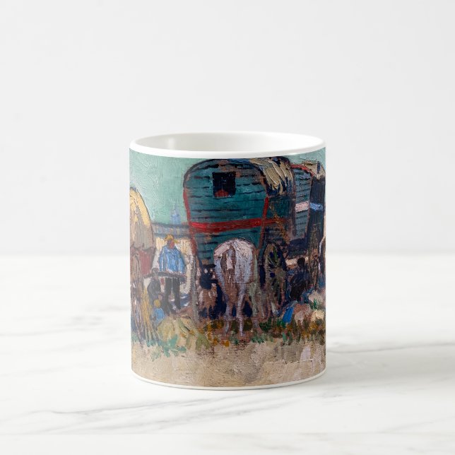 Caneca De Café Vincent Van Gogh - Caravanas, Campo de Ciganos per (Centro)