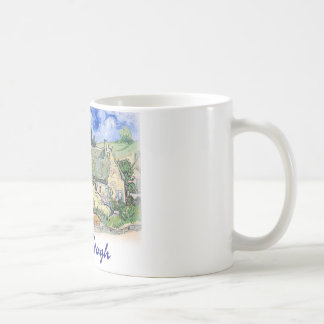Caneca De Café Vincent van Gogh - casas de campo com telhados